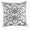 Mozart Square White & Silver Pillow by Lili Alessandra | Fig Linens