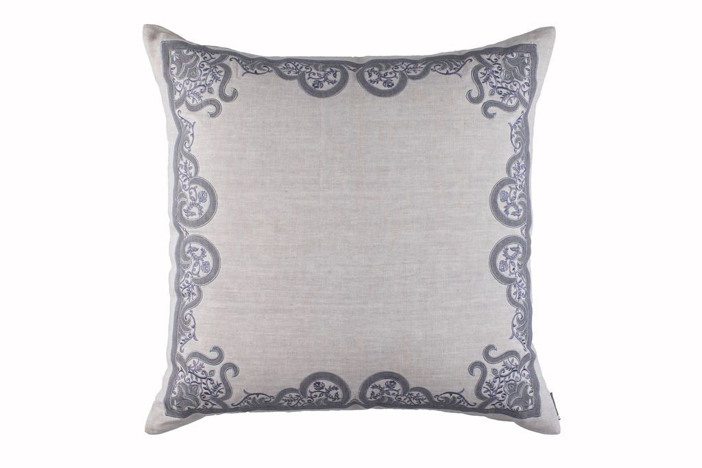Nina Grey Euro Pillow by Lili Alessandra - Fig Linens
