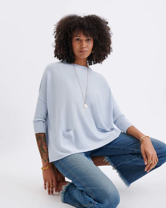 Catalina Sky Blue Sweater by Mer Sea | Fig Linens