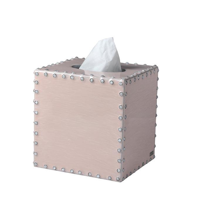 Fig Linens - Mike + Ally Aero Pink Bath Accessories - Tissue Box Cover