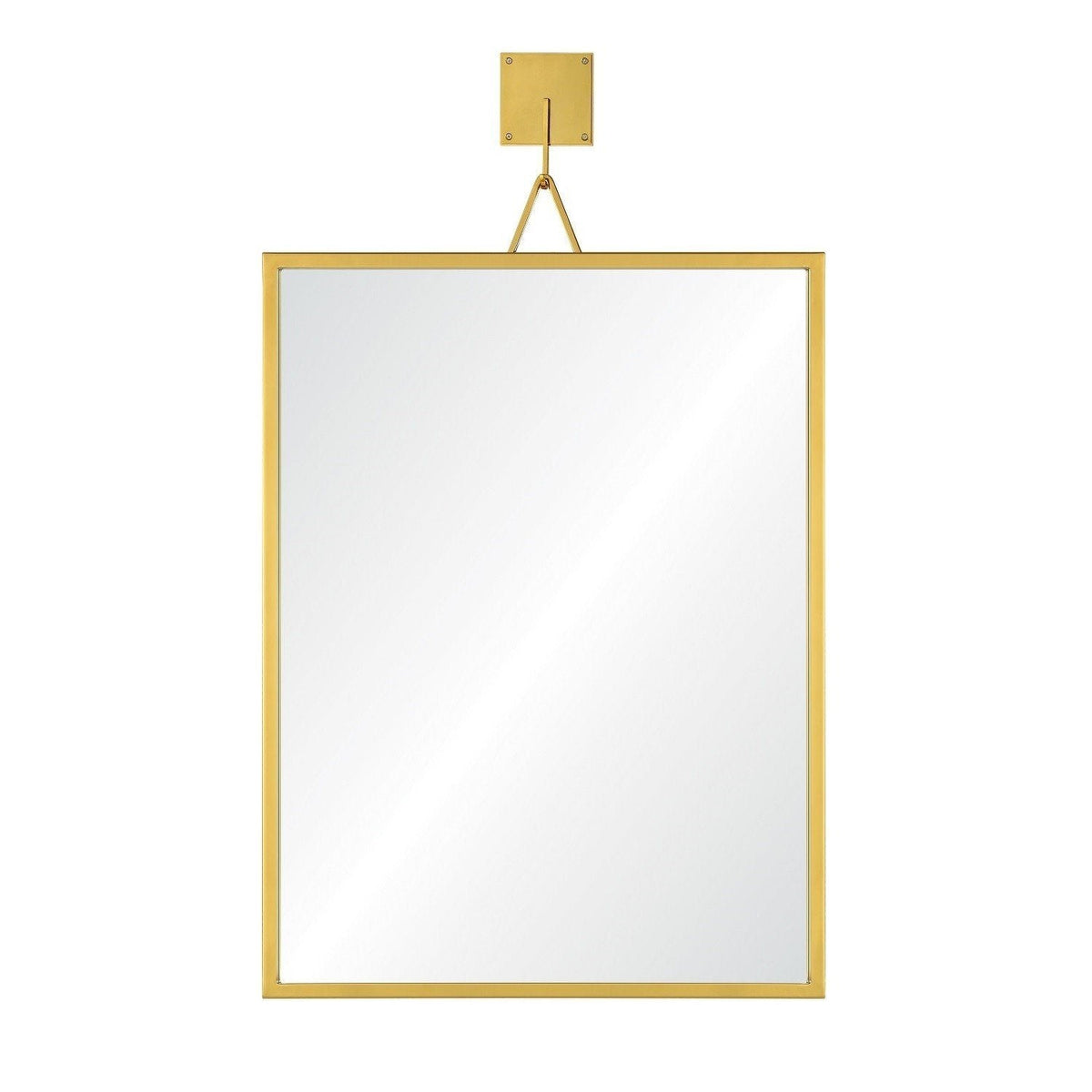 Burnished Brass Wall Mirror by Mirror Home | Fig Linens 