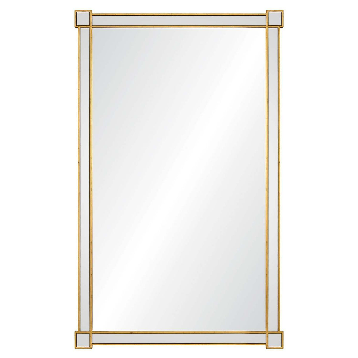 Burnished Gold Leaf Wall Mirror by Celerie Kemble | Fig Linens 