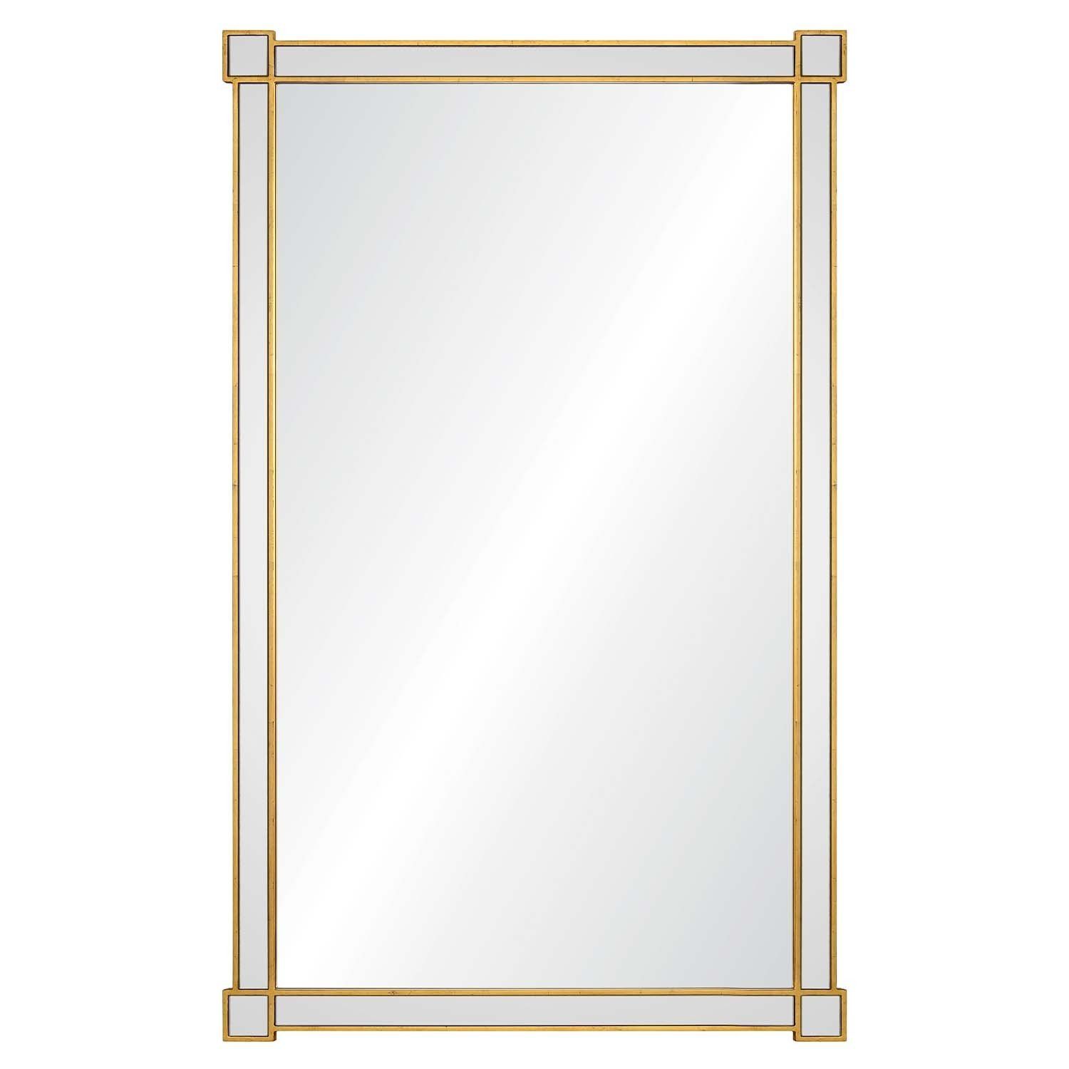 Burnished Gold Leaf Wall Mirror by Celerie Kemble | Fig Linens 