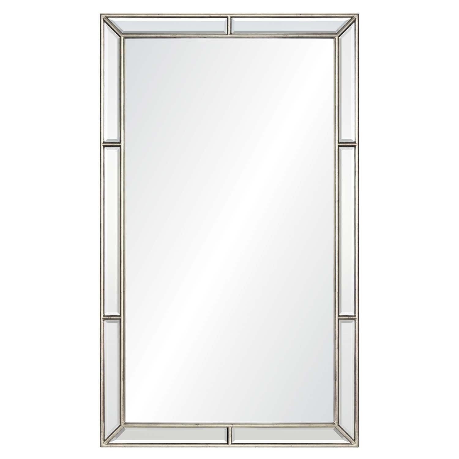 Distressed Silver Leaf Wall Mirror by Mirror Home | Fig Linens 