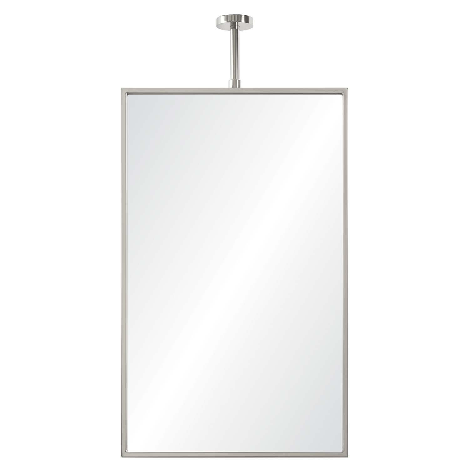 Fig Linens - Mirror Home Polished Stainless Steel Mirror with Adjustable Ceiling Mount 