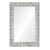 Hand Carved Distressed Silver Mirror by Suzanne Kasler | Fig Linens