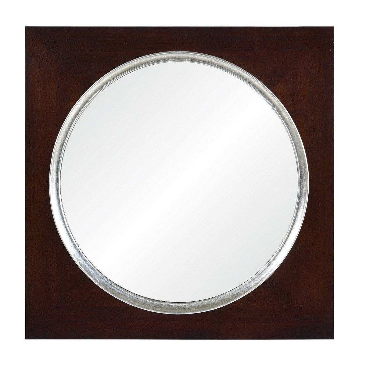 Dutch Brown &amp; Silver Leaf Mirror by Suzanne Kasler | Fig Linens