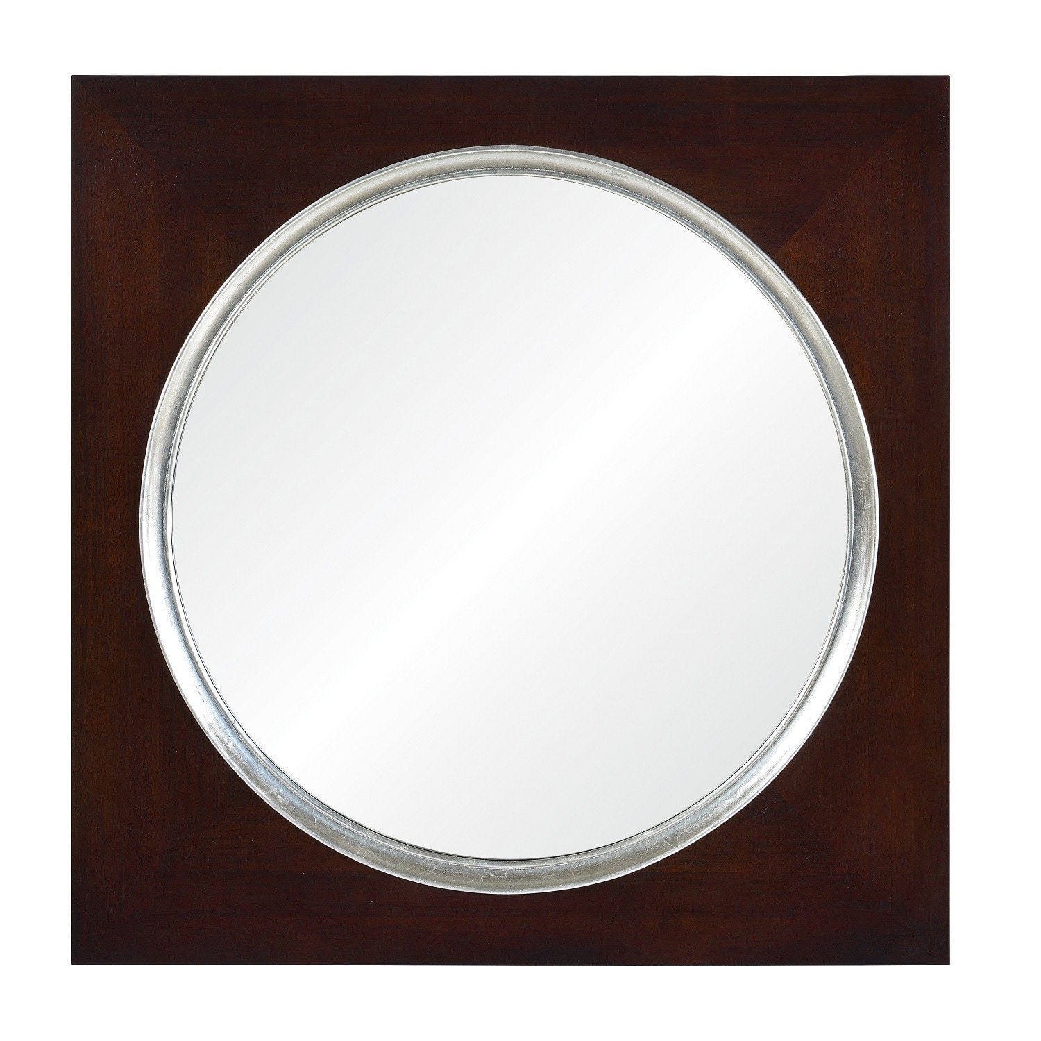 Dutch Brown & Silver Leaf Mirror by Suzanne Kasler | Fig Linens