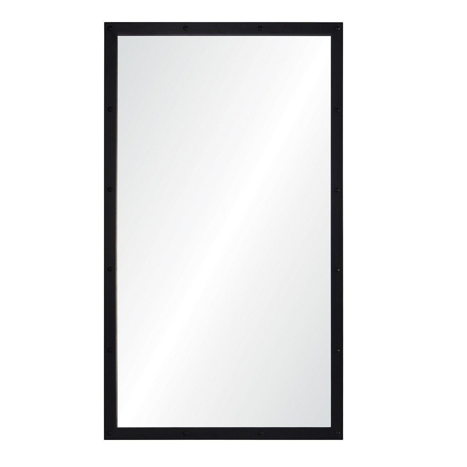 Tall Black Nickel Wall Mirror by Suzanne Kasler | Fig Linens