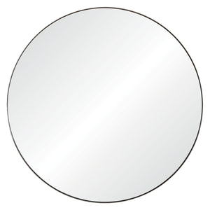 Round Stainless Steel Wall Mirror by Mirror Home
