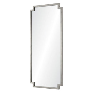 Fig Linens - Mirror Image Home - Antiqued Silver Wall Mirror - Side