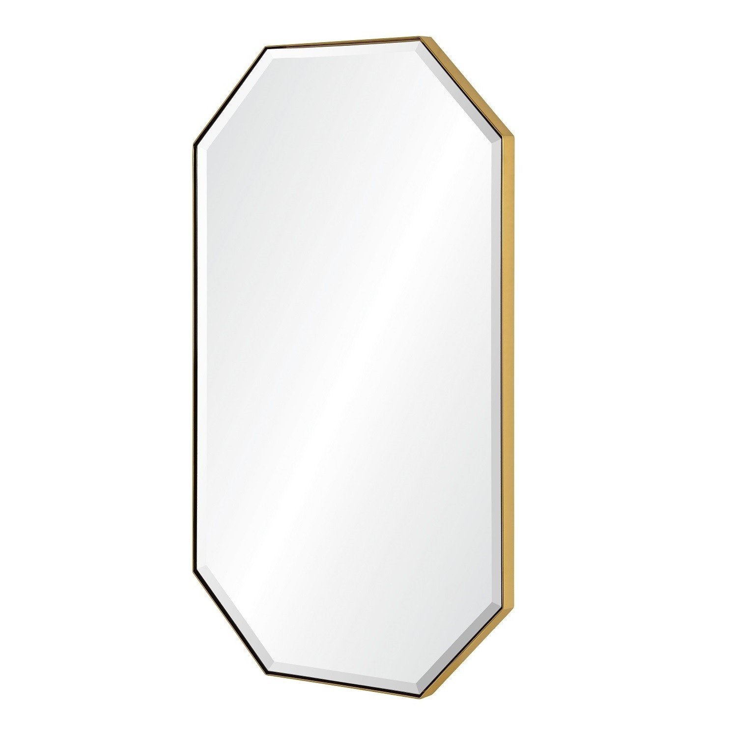 Mirror Image Home - Burnished Brass Octagon Wall Mirror | Fig Linens