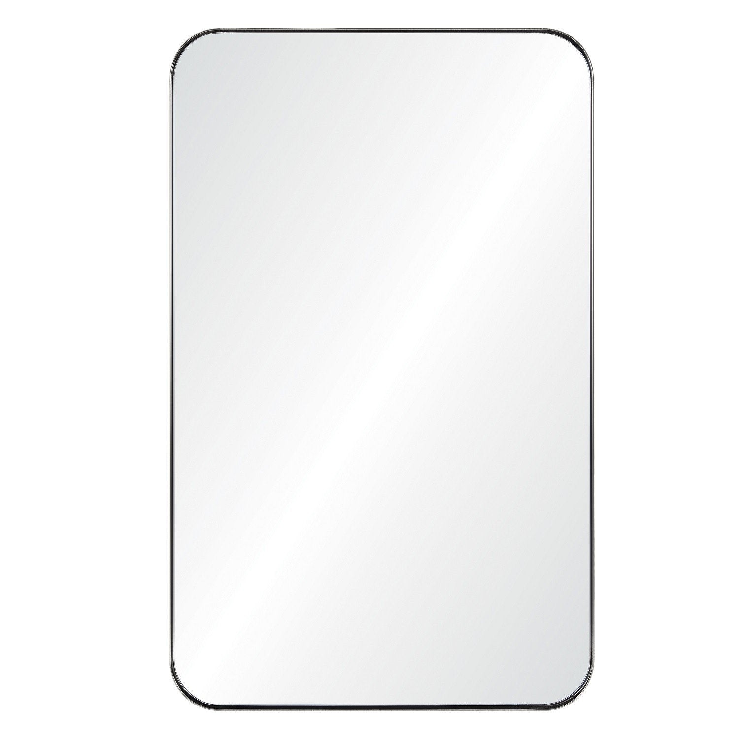 Fig Linens - Mirror Image Home - Stainless Steel Rectangular Wall Mirror