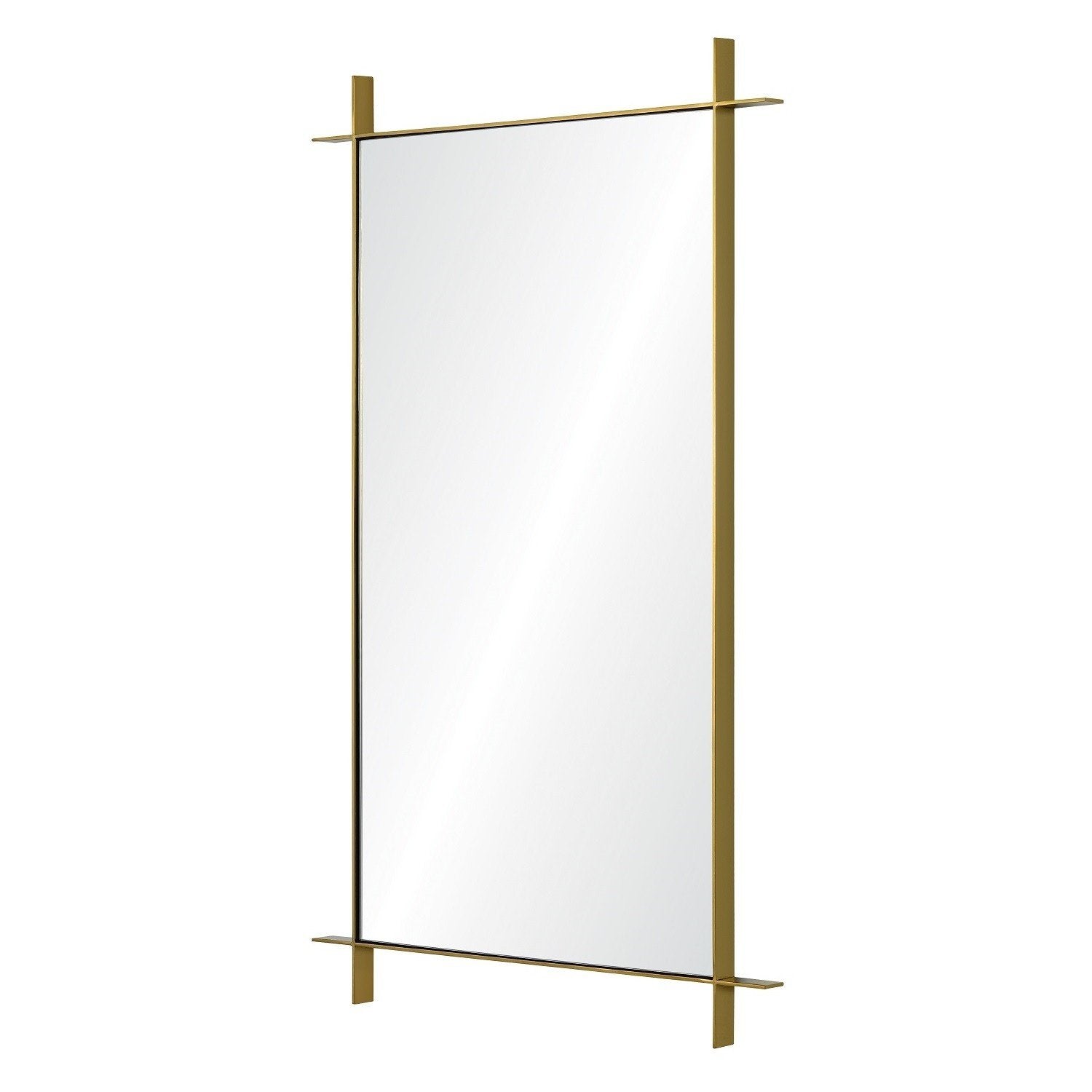 Fig Linens - Sienna Burnished Brass Mirror by Barclay Butera | Mirror Image Home