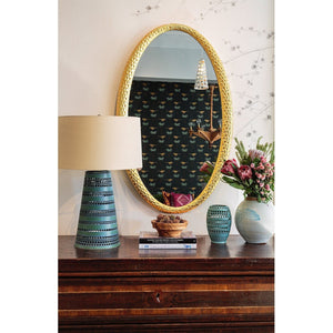 Mirror Image Home - Martele Gold Oval Mirror by Jamie Drake | Fig Linens - Lifestyle
