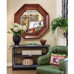 Mirror Image Home - Magellan Rosewood & Bone Mirror by Michael S. Smith | Fig Linens - Lifestyle
