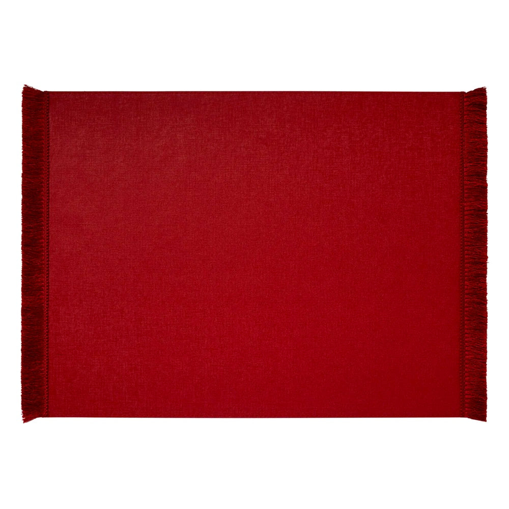 Aurora Red Placemats by Mode Living | Fig Linens