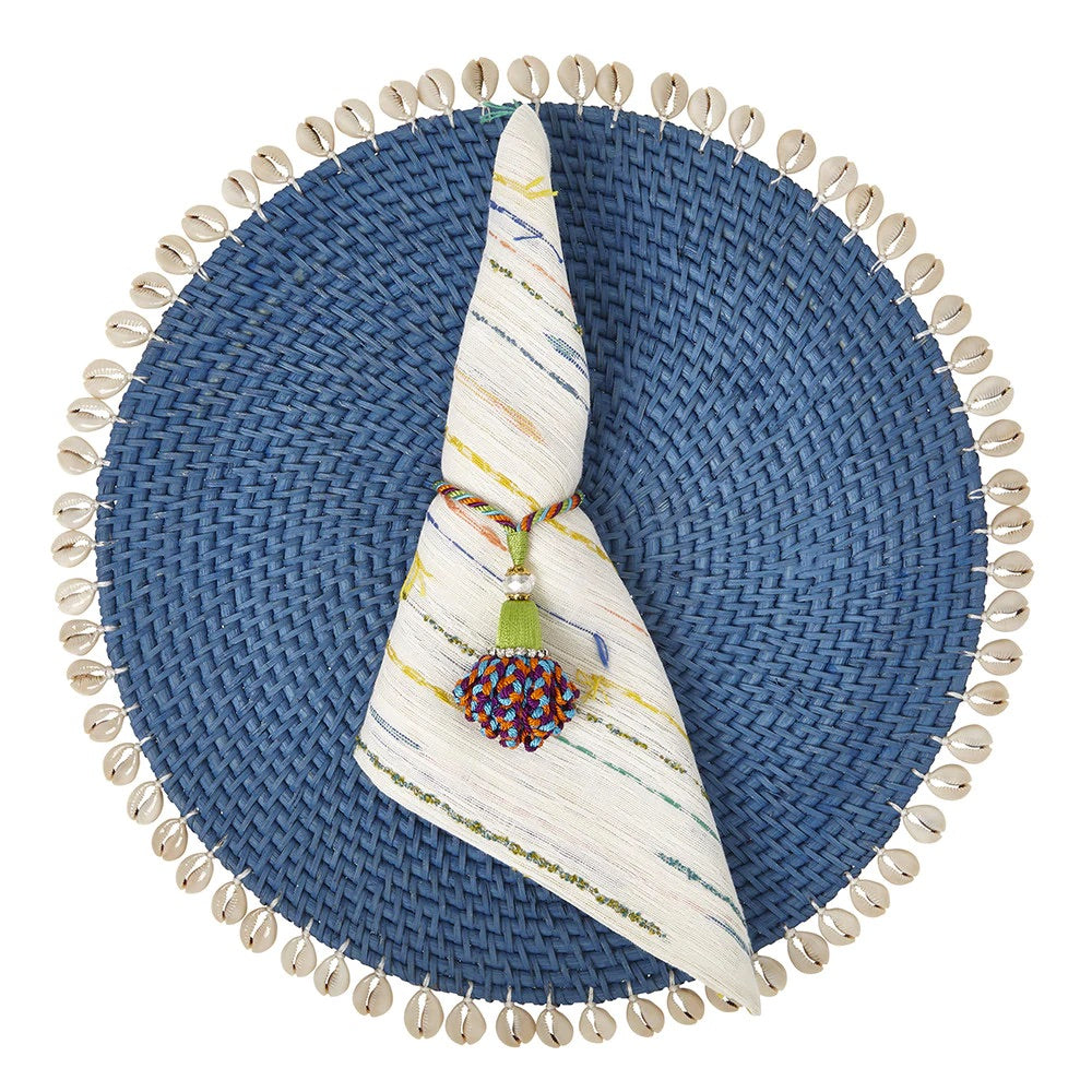 Blue Capiz Seashell Placemats by Mode Living | Fig Linens