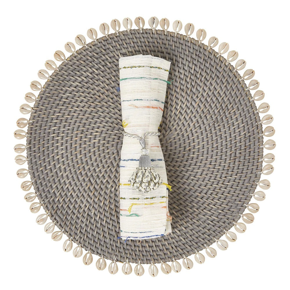 Gray Capiz Seashell Placemats by Mode Living | Fig Linens