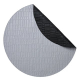Fig Linene - Chequer Black & Gray Round Placemats by Mode Living