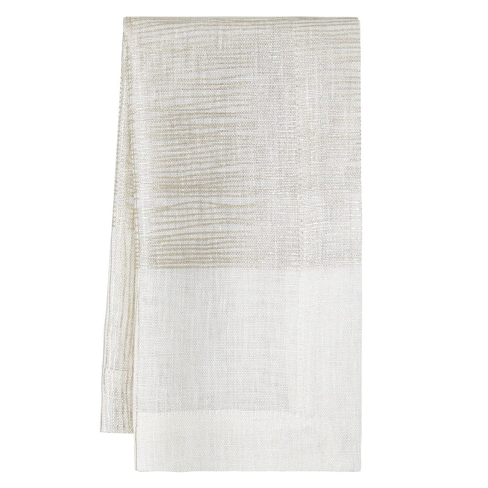 Dijon Linen Napkins with Gold Pattern by Mode Living | Fig Linens and Home