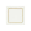 Gold and White Dolce Cocktail Napkins by Mode Living | Fig Linens