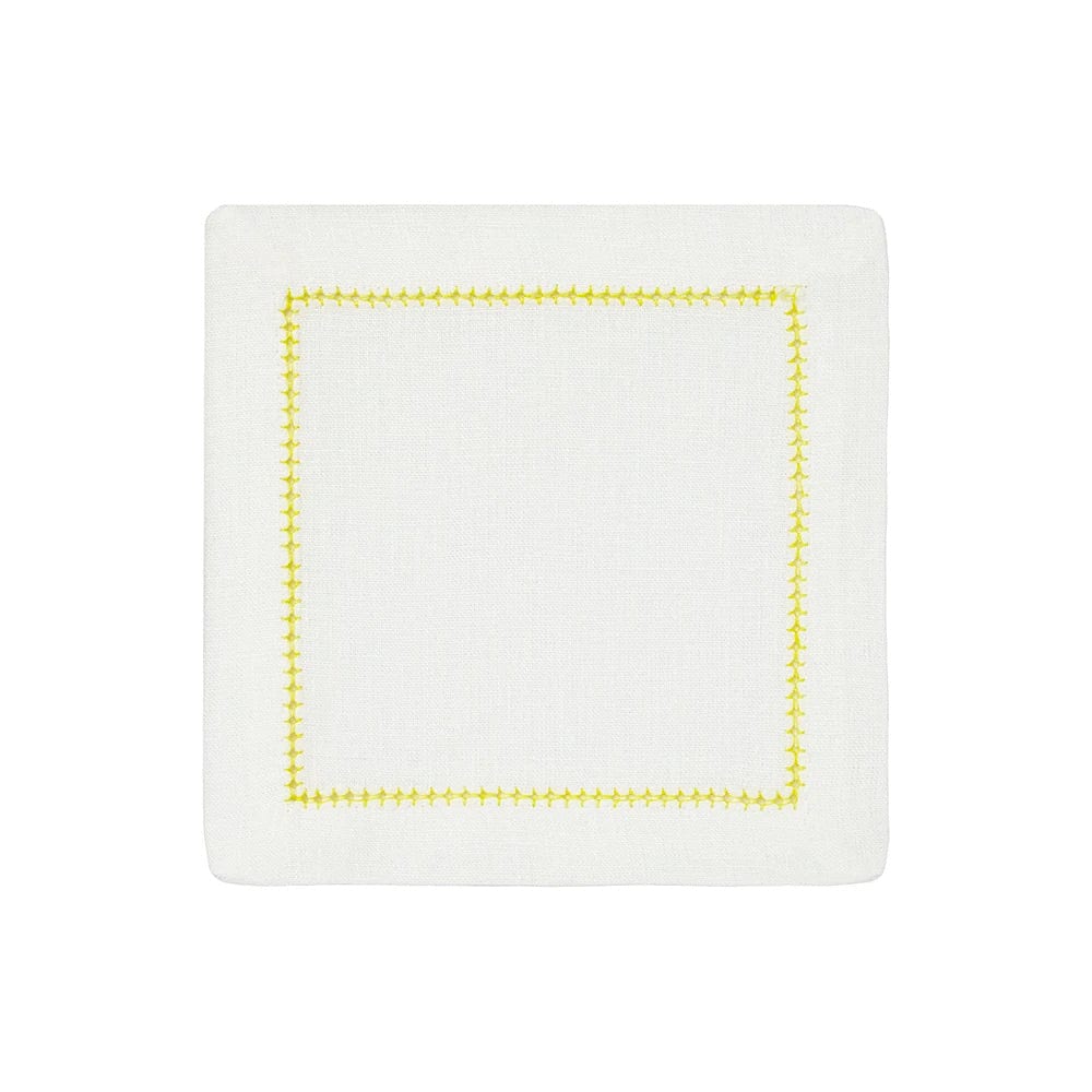 Yellow Dolce Cocktail Napkins by Mode Living | Fig Linens