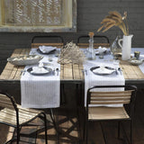 Greenwich White Table Runner by Mode Living | Fig Linens