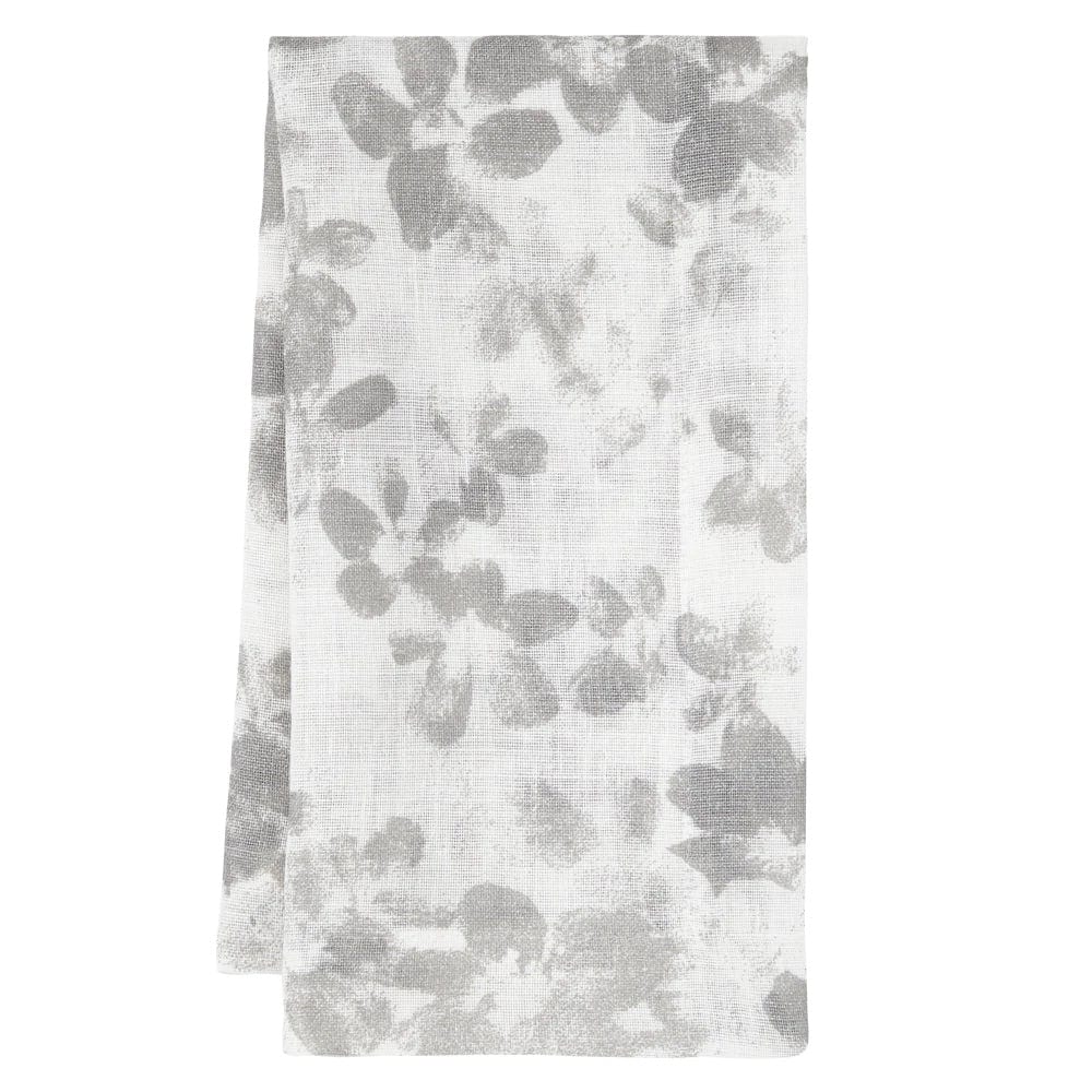 Folded Hudson Gray & White Napkins by Mode Living | Fig Linens