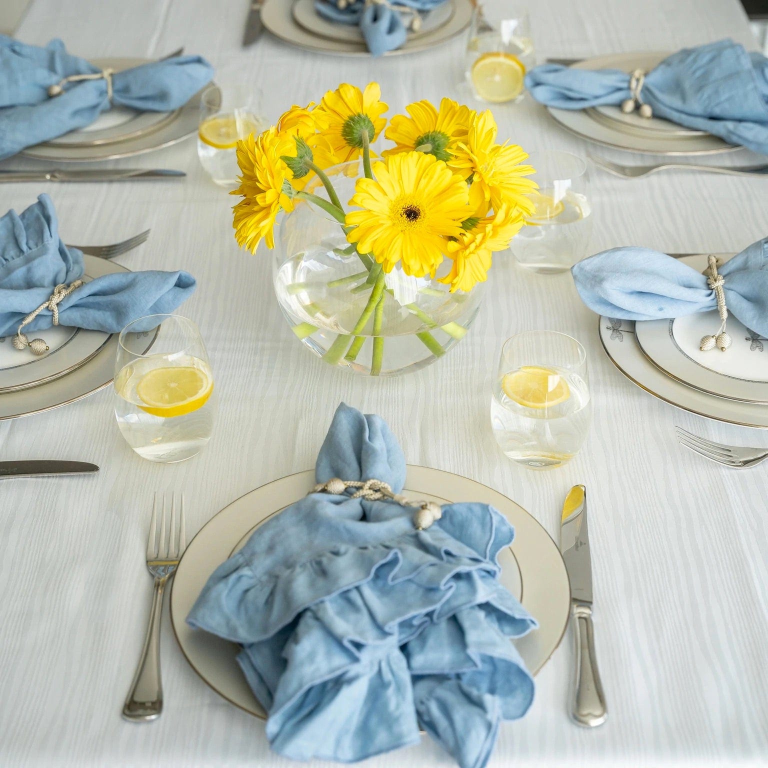 Madison White Tablecloth by Mode Living | Fig Linens