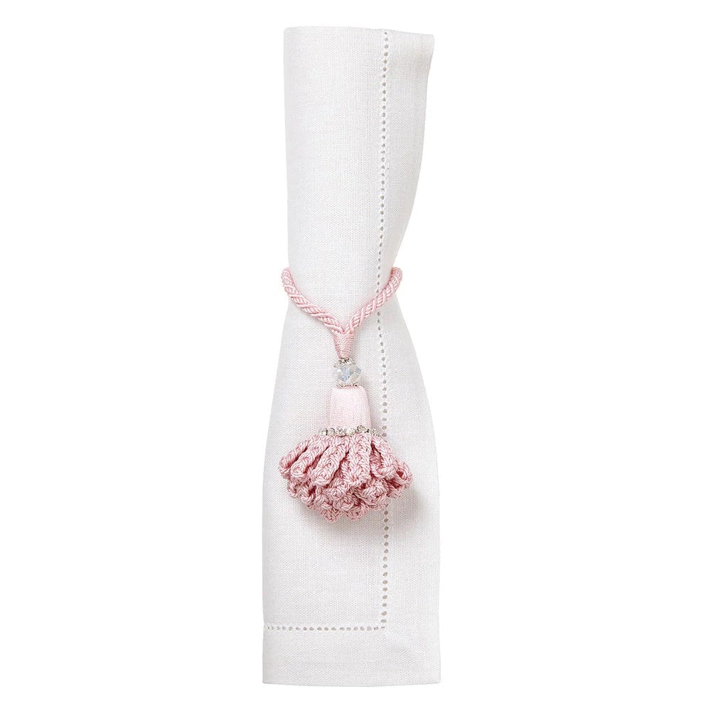 Marbella Pastel Pink Napkin Rings by Mode Living | Fig Linens