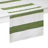 Maya Green Table Runner by Mode Living | Fig Linens