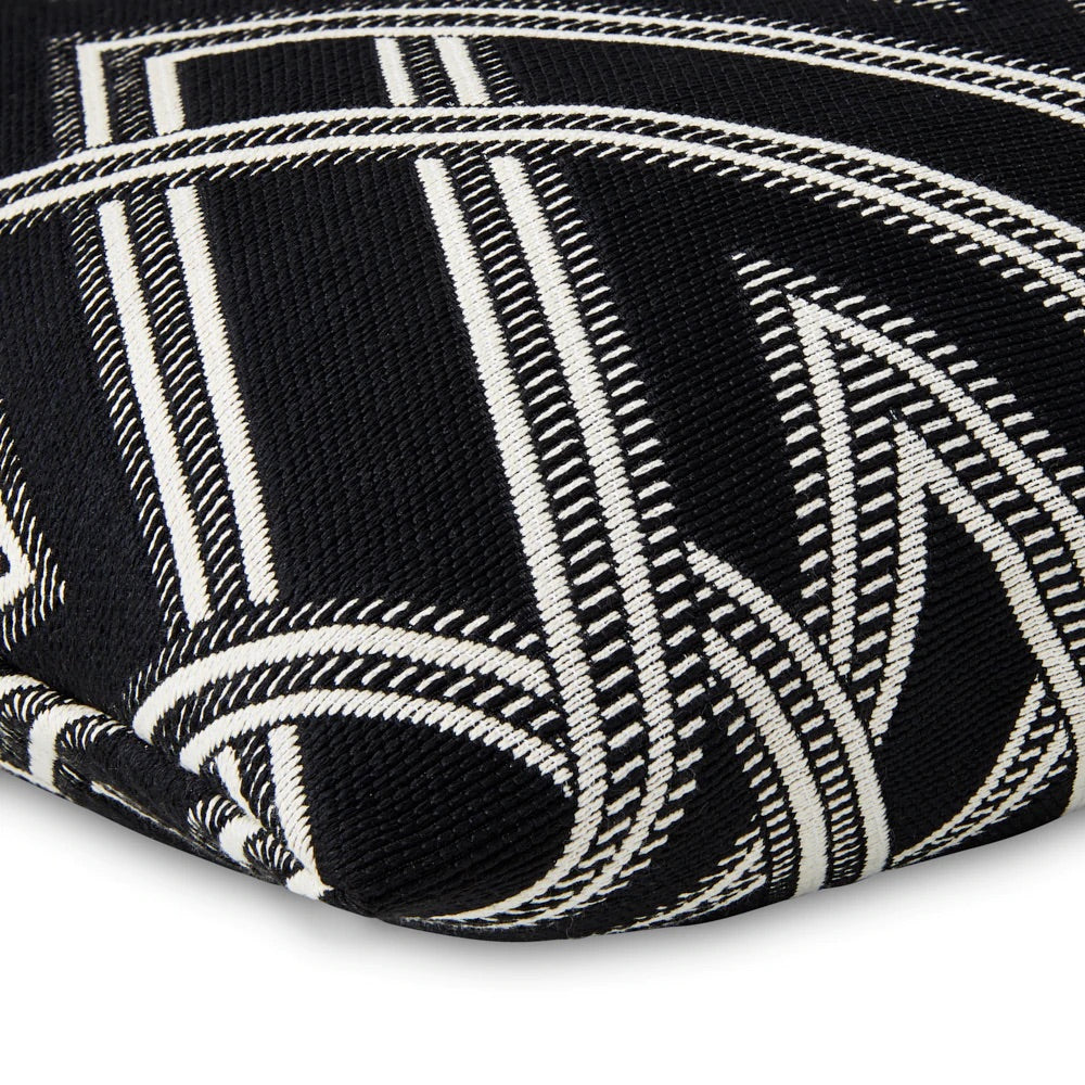 Closeup - Ombre Geometric Decorative Pillow by Mode Living | Fig Linens