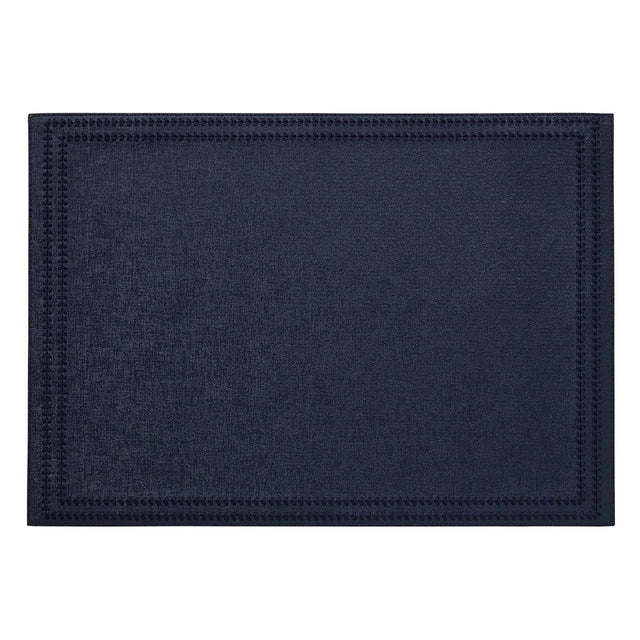 Paloma Navy Rectangle Placemats by Mode Living | Fig Linens
