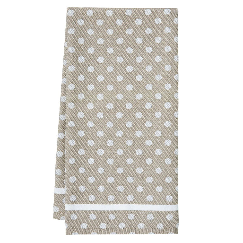 Chestnut Polka Dot Tea Towel by Mode Living | Fig Linens