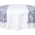 Vail White & Silver Round Tablecloth by Mode Living | Fig Linens