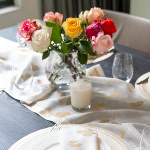 Lifestyle - Sedona Gold Table Runner by Mode Living | Fig Linens