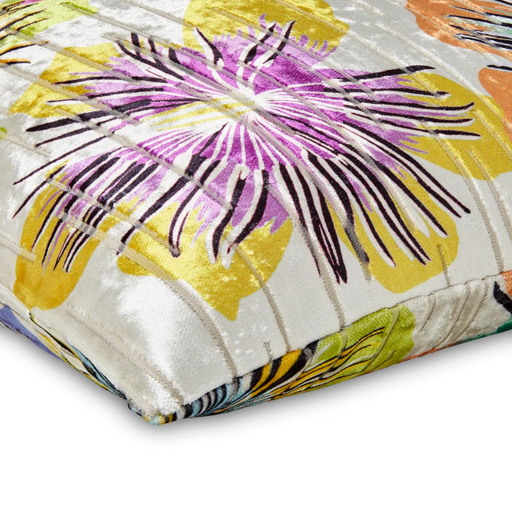 Closeup - Sol Floral Decorative Pillow by Mode Living | Fig Linens
