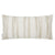 Terra Striped Beige Metallic Square Pillow by Mode Living | Fig Linens