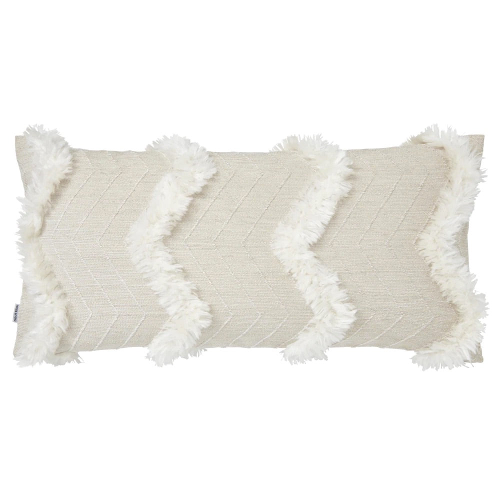Terra Beige & White Square Pillows by Mode Living | Fig Linens