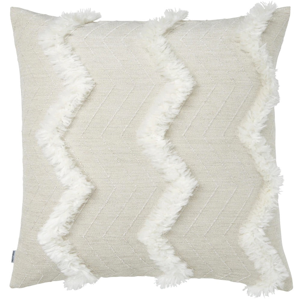 Terra Beige &amp; White Square Pillows by Mode Living | Fig Linens