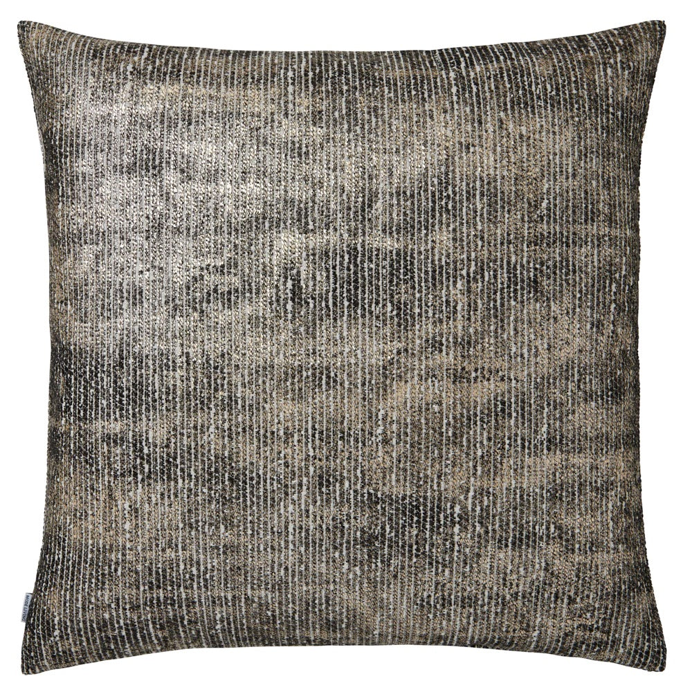 Terra Black & Beige Metallic Pillow by Mode Living | Fig Linens