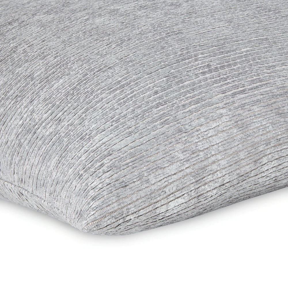 Terra Blue Metallic & Gray Decorative Pillow by Mode Living | Fig Linens