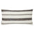 Terra Striped Gray Metallic Lumbar Pillows by Mode Living | Fig Linens