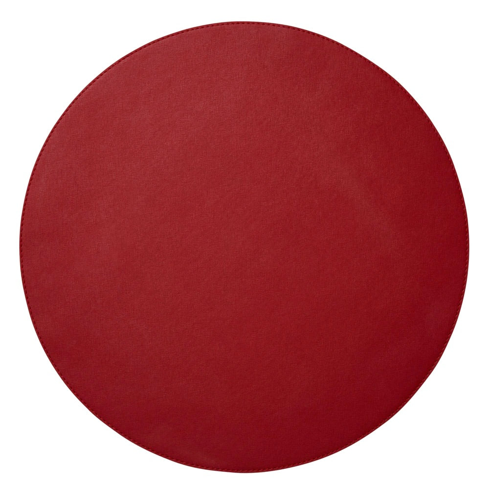 Valentina Red Round Placemats by Mode Living | Fig Linens