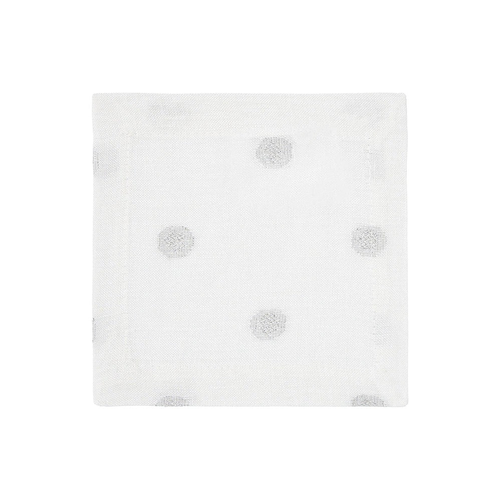 Vogue Silver Cocktail Napkins by Mode Living | Fig Linens