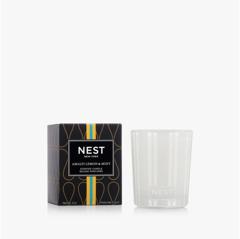 Amalfi Lemon &amp; Mint Votive Candle by Nest | Fig Linens and Home