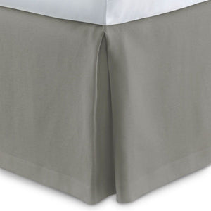Fig Linens - Mandalay Gray Linen Bedskirt by Peacock Alley