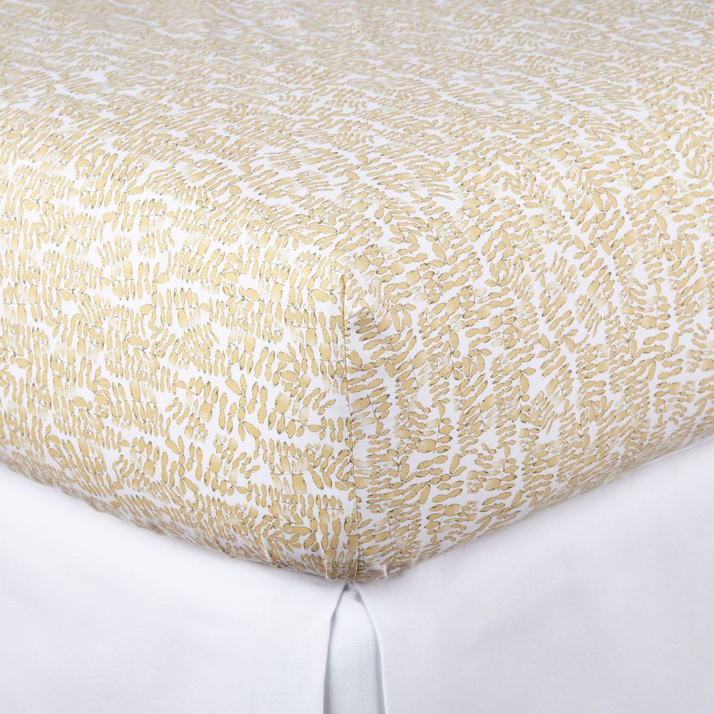 Fig Linens - Honey Fern Bedding by Peacock Alley  - Fitted Sheet