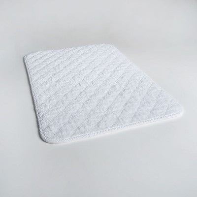 Indulgence White Quilted Bath Mat by Scandia Home | Fig Linens